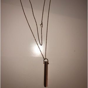 Kumuso shift anxiety necklace rose gold
